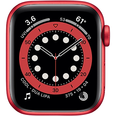 Watch Series 6 (Cellular) NO STRAP, Product Red Aluminium, 40mm, B